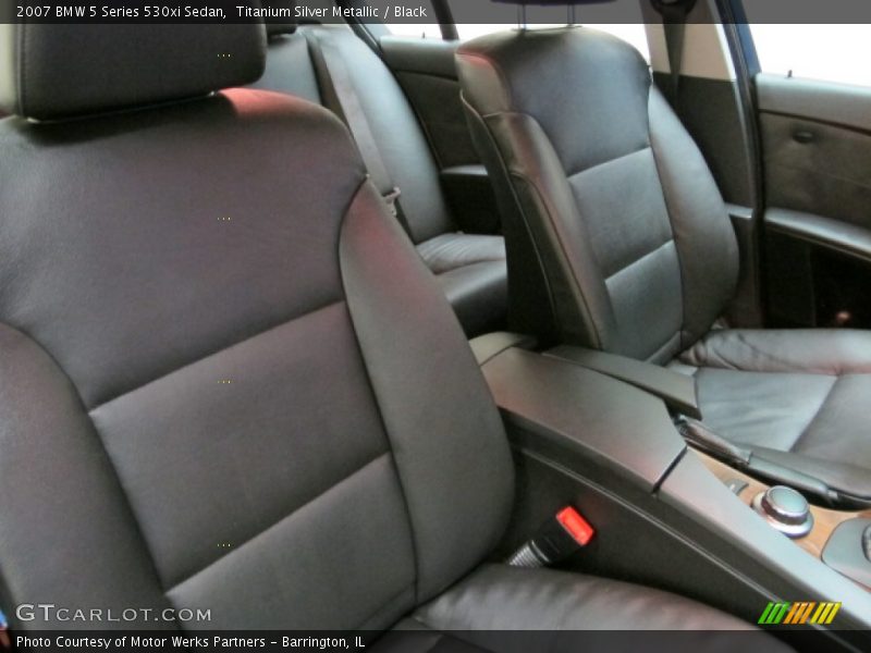 Titanium Silver Metallic / Black 2007 BMW 5 Series 530xi Sedan