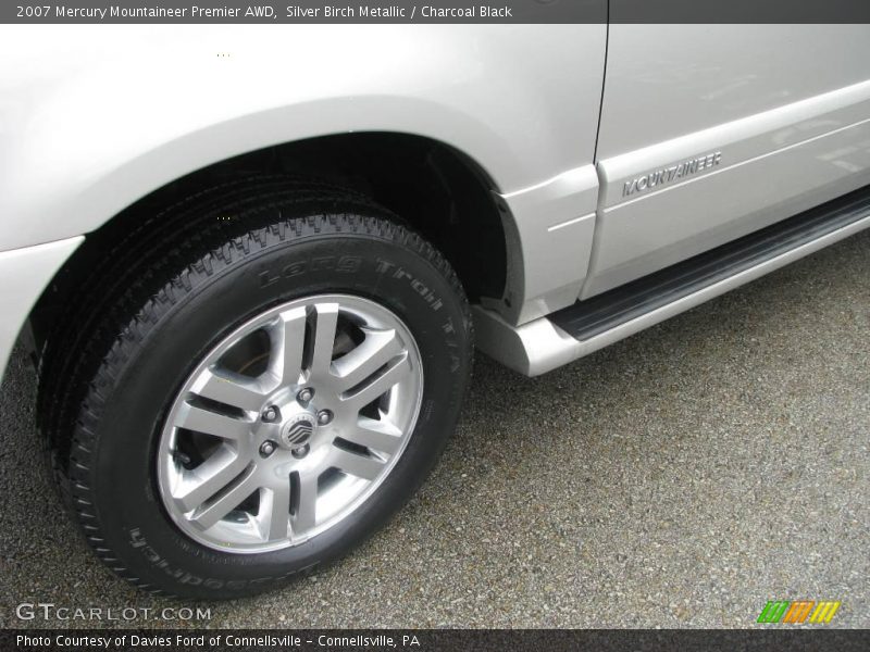 Silver Birch Metallic / Charcoal Black 2007 Mercury Mountaineer Premier AWD