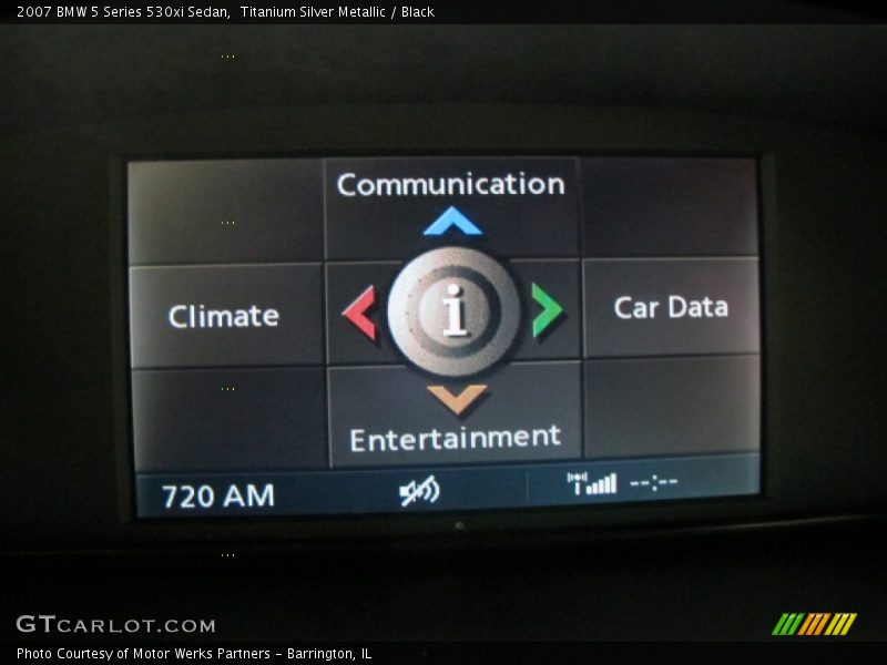 Titanium Silver Metallic / Black 2007 BMW 5 Series 530xi Sedan