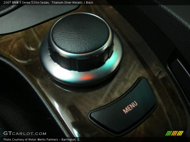 Titanium Silver Metallic / Black 2007 BMW 5 Series 530xi Sedan