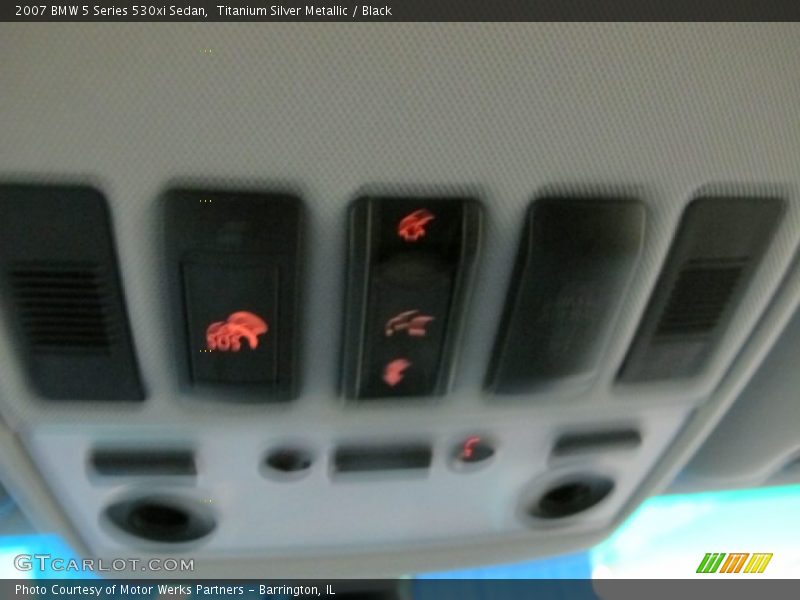 Titanium Silver Metallic / Black 2007 BMW 5 Series 530xi Sedan
