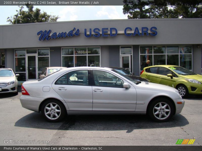 Brilliant Silver Metallic / Ash 2003 Mercedes-Benz C 240 Sedan