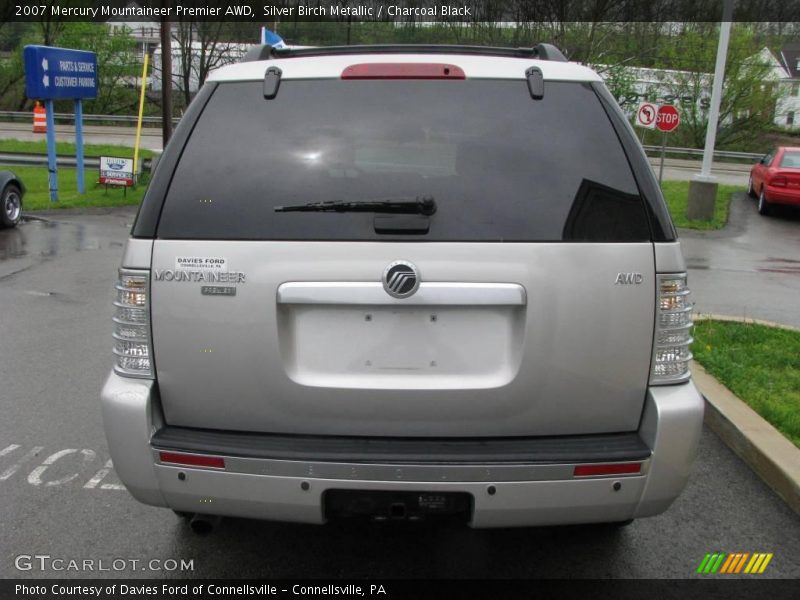 Silver Birch Metallic / Charcoal Black 2007 Mercury Mountaineer Premier AWD