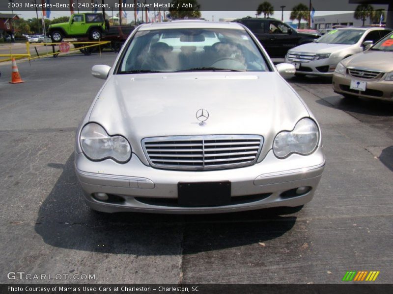 Brilliant Silver Metallic / Ash 2003 Mercedes-Benz C 240 Sedan