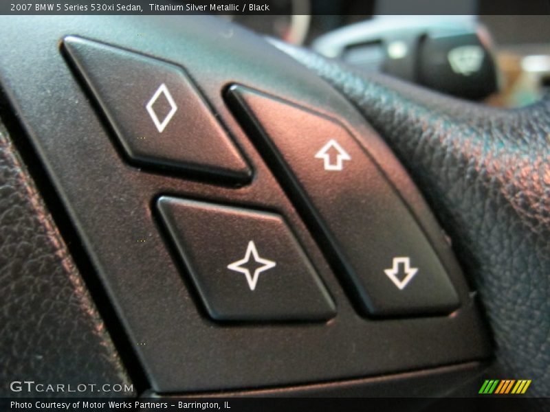 Titanium Silver Metallic / Black 2007 BMW 5 Series 530xi Sedan