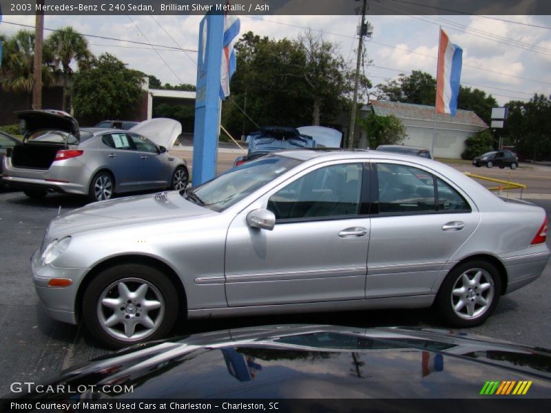 Brilliant Silver Metallic / Ash 2003 Mercedes-Benz C 240 Sedan