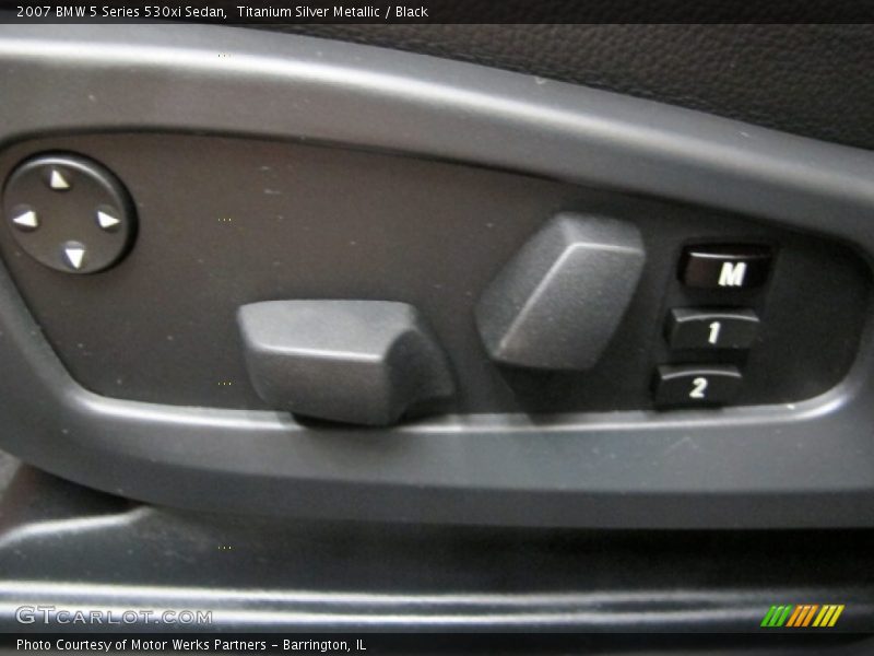 Titanium Silver Metallic / Black 2007 BMW 5 Series 530xi Sedan