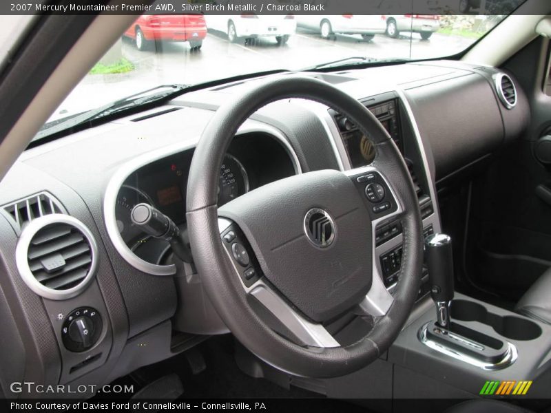 Silver Birch Metallic / Charcoal Black 2007 Mercury Mountaineer Premier AWD