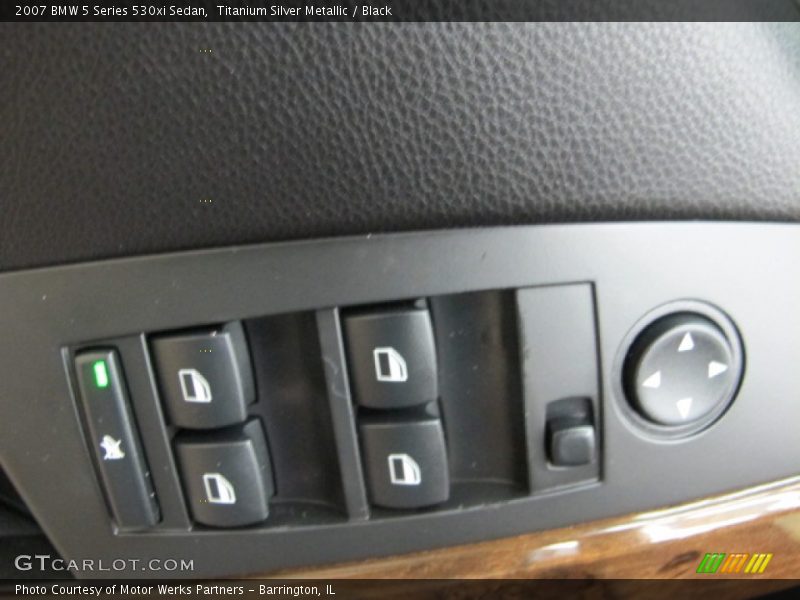 Titanium Silver Metallic / Black 2007 BMW 5 Series 530xi Sedan
