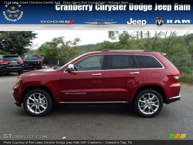 Deep Cherry Red Crystal Pearl / Morocco Black 2014 Jeep Grand Cherokee Summit 4x4