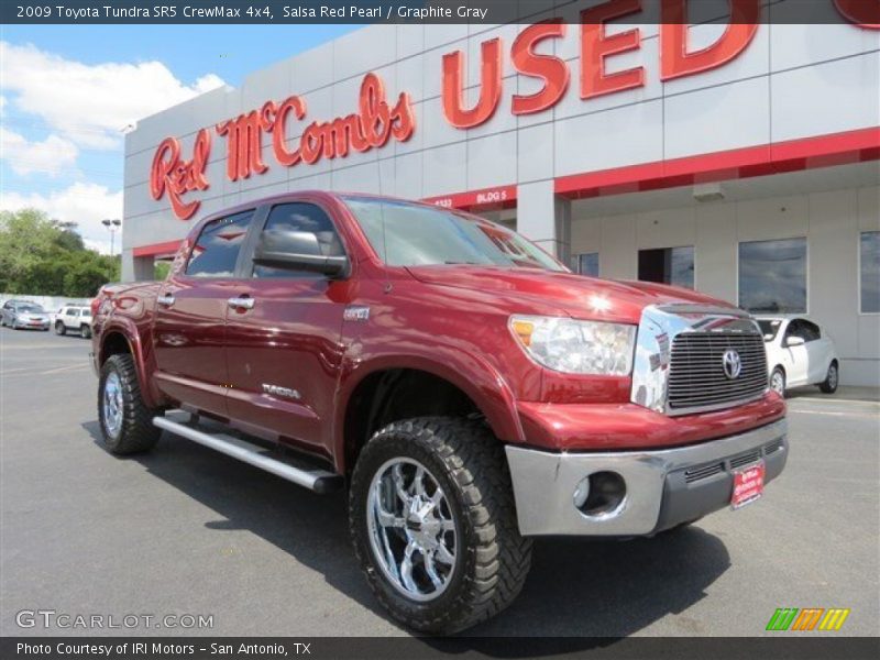 Salsa Red Pearl / Graphite Gray 2009 Toyota Tundra SR5 CrewMax 4x4