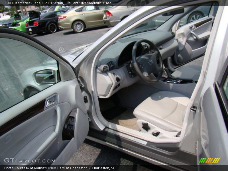 Brilliant Silver Metallic / Ash 2003 Mercedes-Benz C 240 Sedan