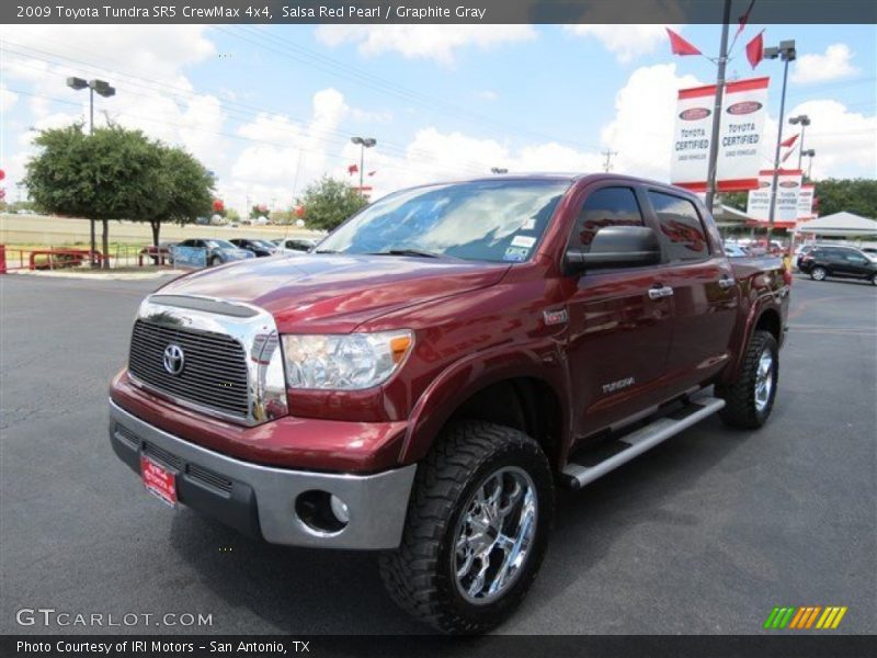 Salsa Red Pearl / Graphite Gray 2009 Toyota Tundra SR5 CrewMax 4x4