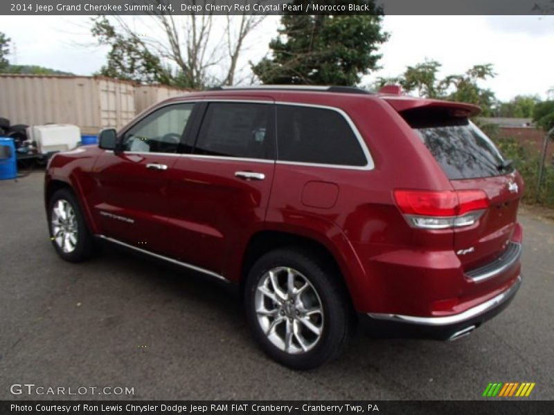 Deep Cherry Red Crystal Pearl / Morocco Black 2014 Jeep Grand Cherokee Summit 4x4