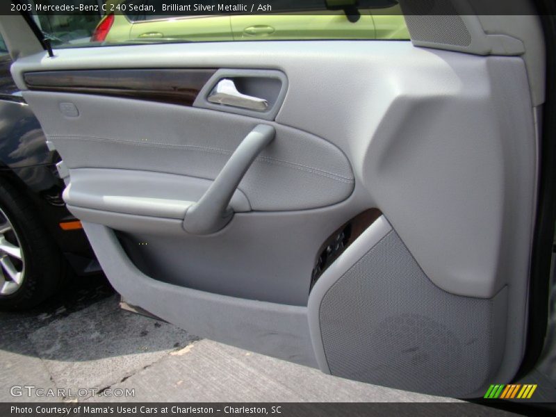 Brilliant Silver Metallic / Ash 2003 Mercedes-Benz C 240 Sedan