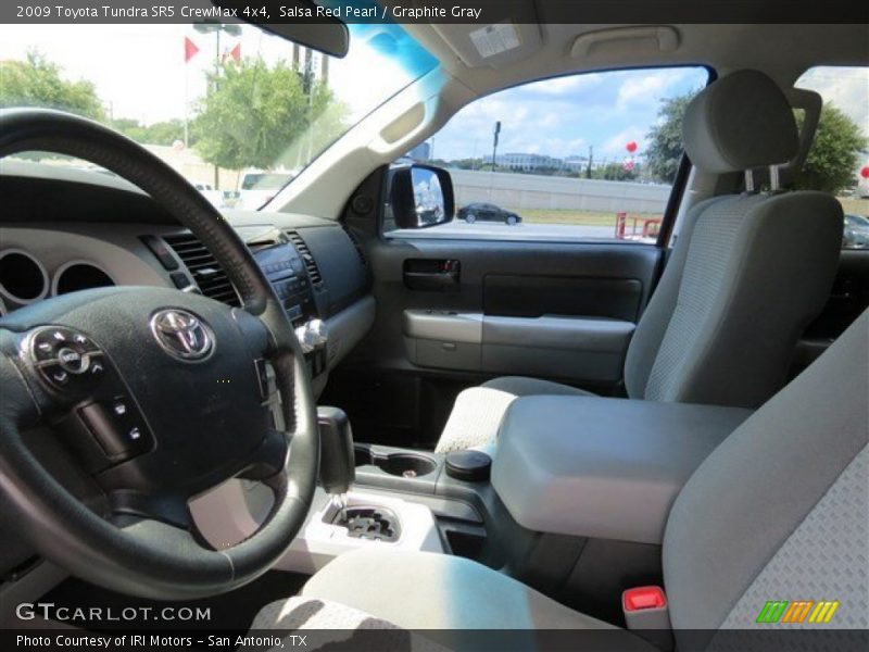 Salsa Red Pearl / Graphite Gray 2009 Toyota Tundra SR5 CrewMax 4x4