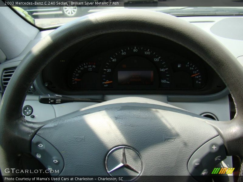 Brilliant Silver Metallic / Ash 2003 Mercedes-Benz C 240 Sedan