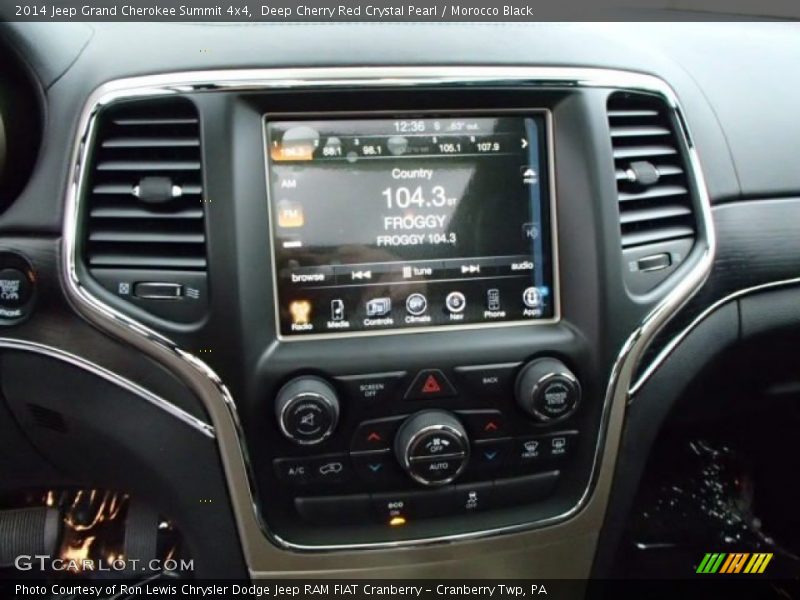 Controls of 2014 Grand Cherokee Summit 4x4