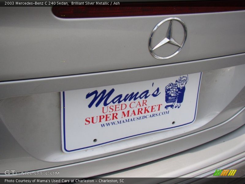 Brilliant Silver Metallic / Ash 2003 Mercedes-Benz C 240 Sedan