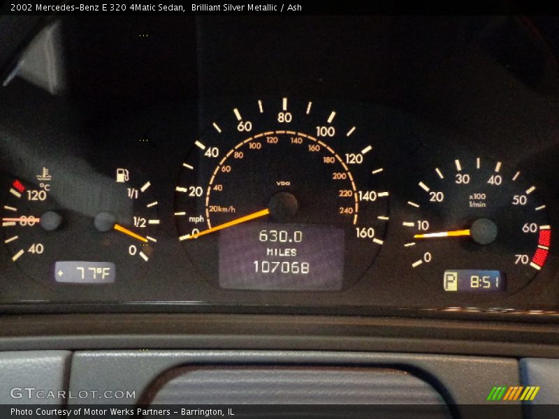 Brilliant Silver Metallic / Ash 2002 Mercedes-Benz E 320 4Matic Sedan