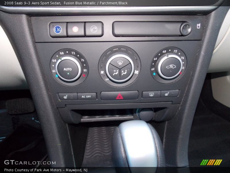 Fusion Blue Metallic / Parchment/Black 2008 Saab 9-3 Aero Sport Sedan
