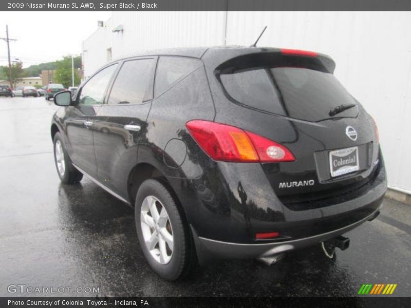 Super Black / Black 2009 Nissan Murano SL AWD