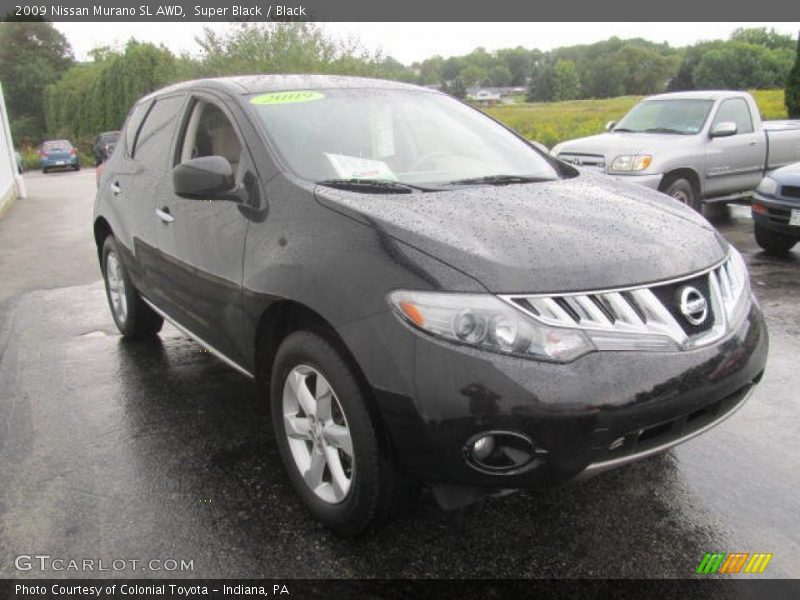 Super Black / Black 2009 Nissan Murano SL AWD