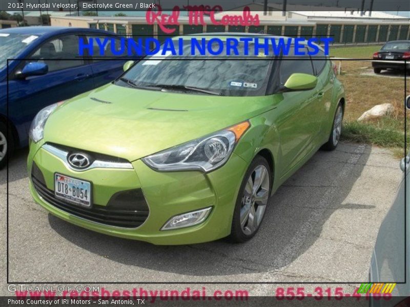 Electrolyte Green / Black 2012 Hyundai Veloster