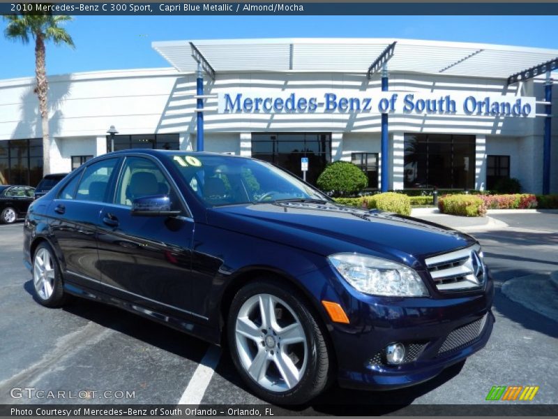 Capri Blue Metallic / Almond/Mocha 2010 Mercedes-Benz C 300 Sport