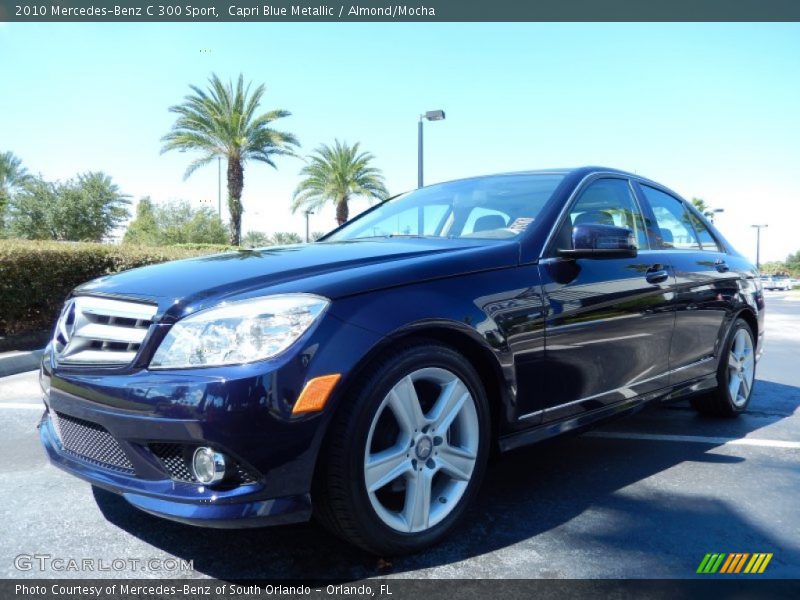 Capri Blue Metallic / Almond/Mocha 2010 Mercedes-Benz C 300 Sport