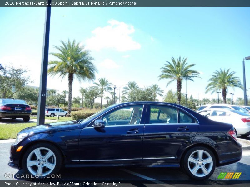 Capri Blue Metallic / Almond/Mocha 2010 Mercedes-Benz C 300 Sport