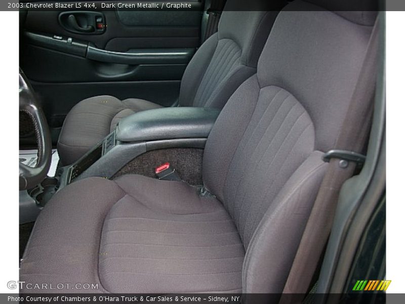 Dark Green Metallic / Graphite 2003 Chevrolet Blazer LS 4x4