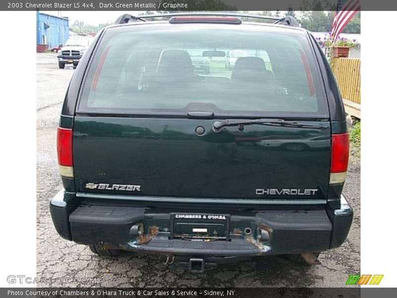 Dark Green Metallic / Graphite 2003 Chevrolet Blazer LS 4x4