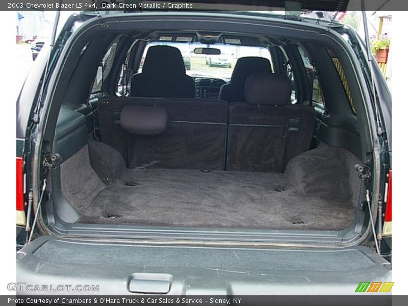 Dark Green Metallic / Graphite 2003 Chevrolet Blazer LS 4x4