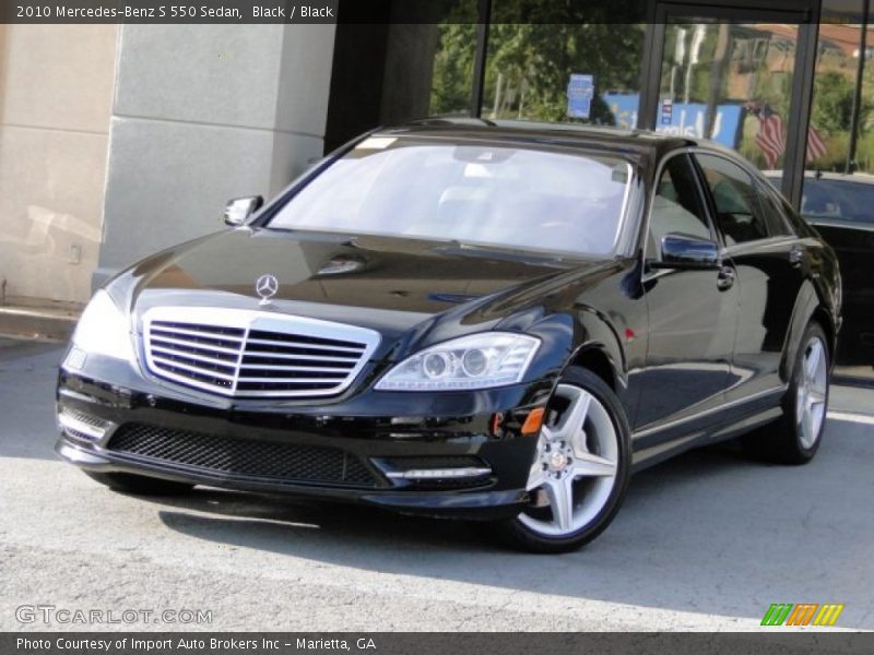 Black / Black 2010 Mercedes-Benz S 550 Sedan