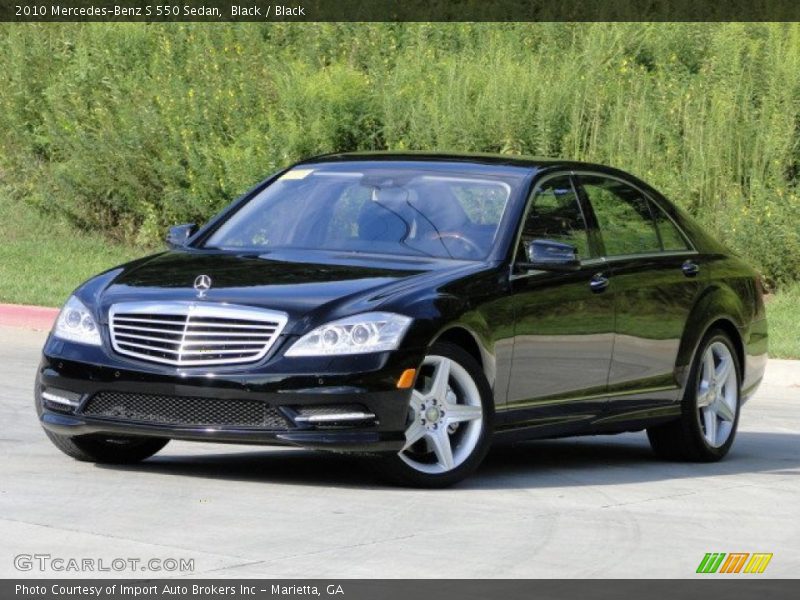 Black / Black 2010 Mercedes-Benz S 550 Sedan
