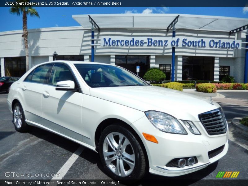 Arctic White / Almond Beige 2010 Mercedes-Benz E 350 Sedan