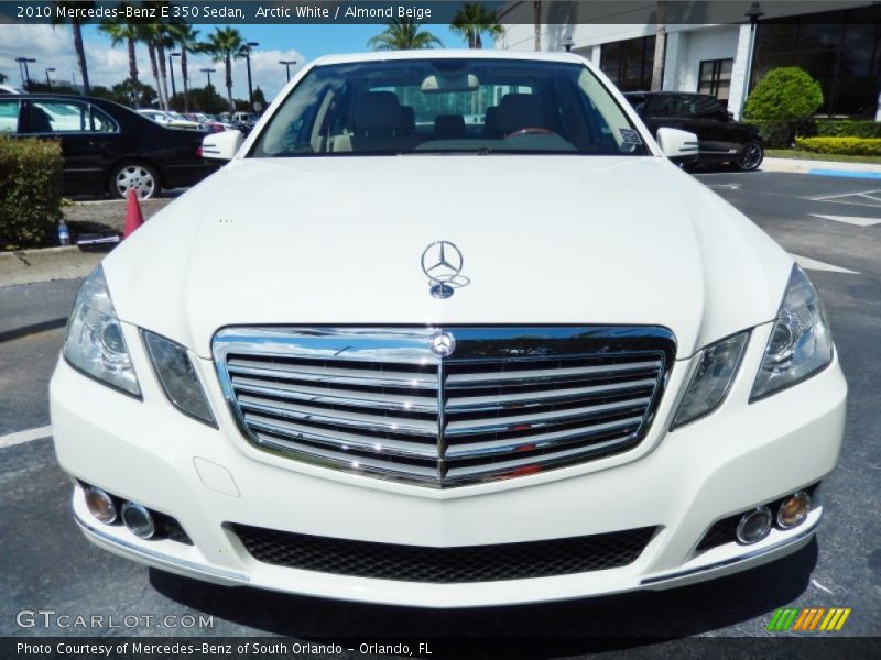 Arctic White / Almond Beige 2010 Mercedes-Benz E 350 Sedan