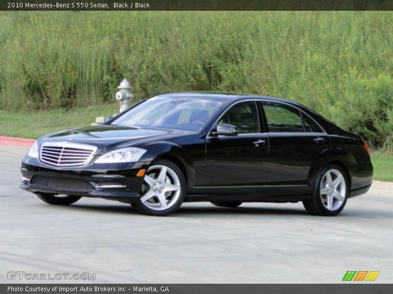 Black / Black 2010 Mercedes-Benz S 550 Sedan