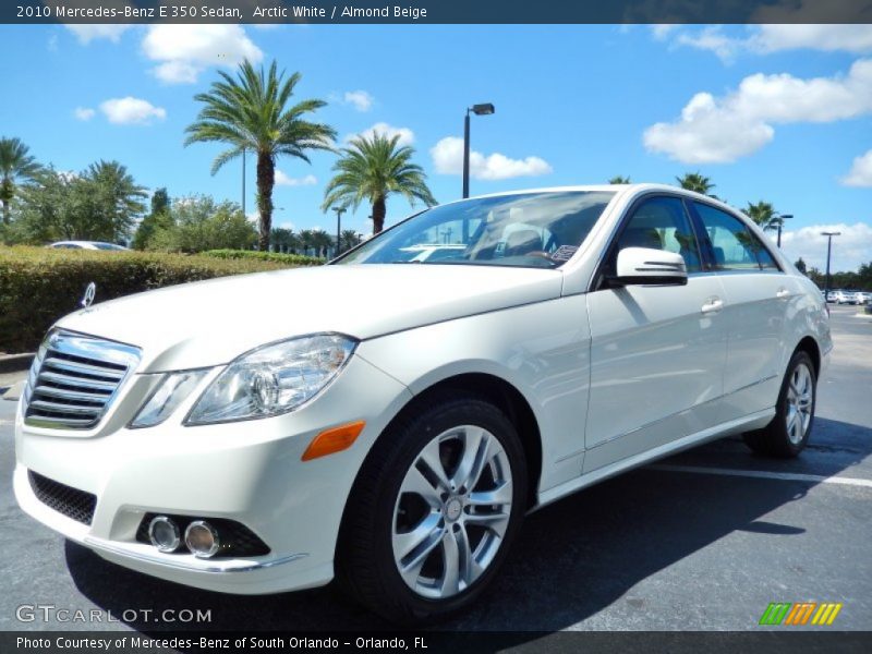 Arctic White / Almond Beige 2010 Mercedes-Benz E 350 Sedan