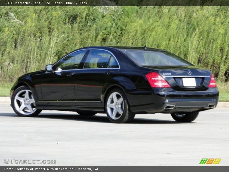 Black / Black 2010 Mercedes-Benz S 550 Sedan