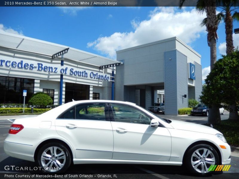 Arctic White / Almond Beige 2010 Mercedes-Benz E 350 Sedan