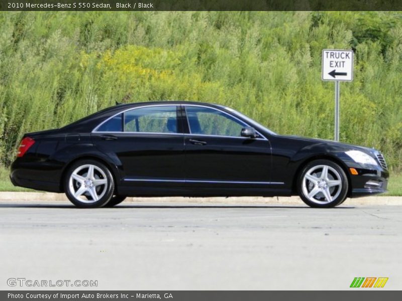 Black / Black 2010 Mercedes-Benz S 550 Sedan