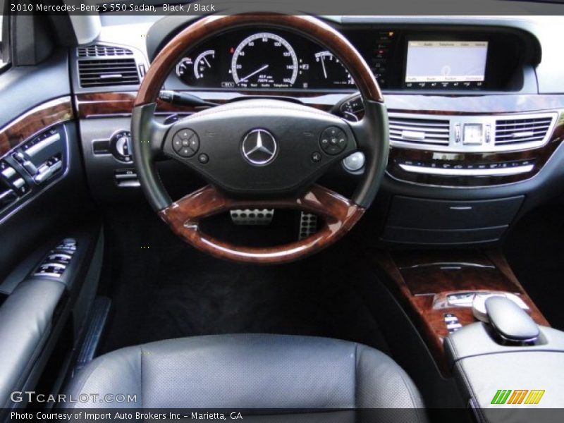 Black / Black 2010 Mercedes-Benz S 550 Sedan