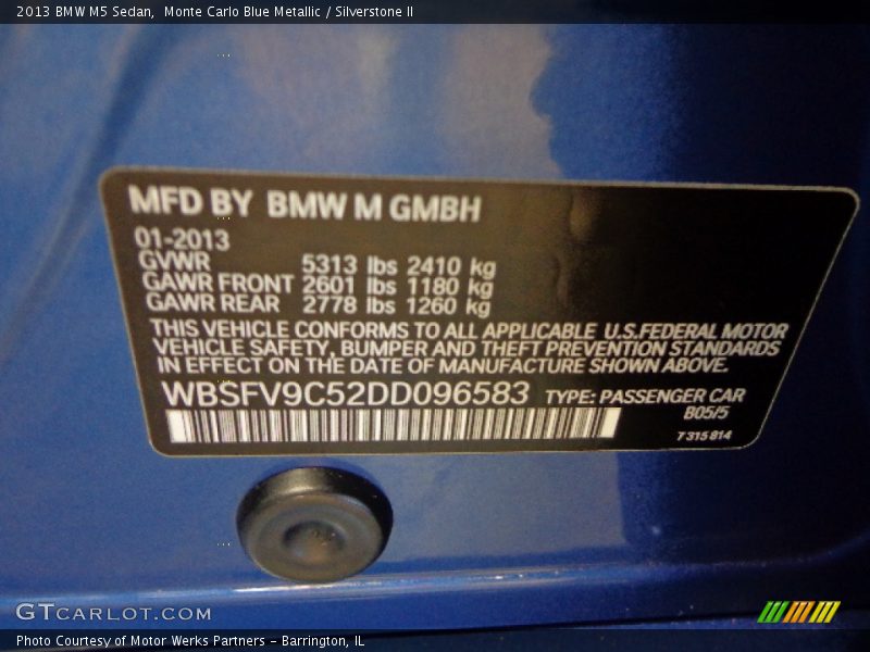 B05 - 2013 BMW M5 Sedan