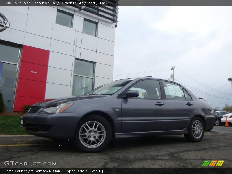 Graphite Gray Pearl / Black 2006 Mitsubishi Lancer OZ Rally