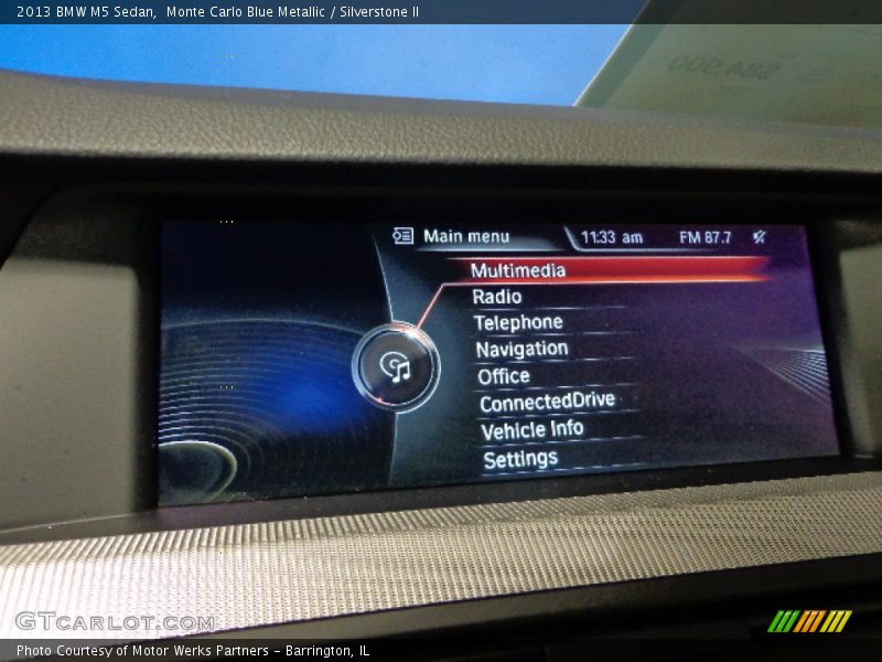 Monte Carlo Blue Metallic / Silverstone II 2013 BMW M5 Sedan