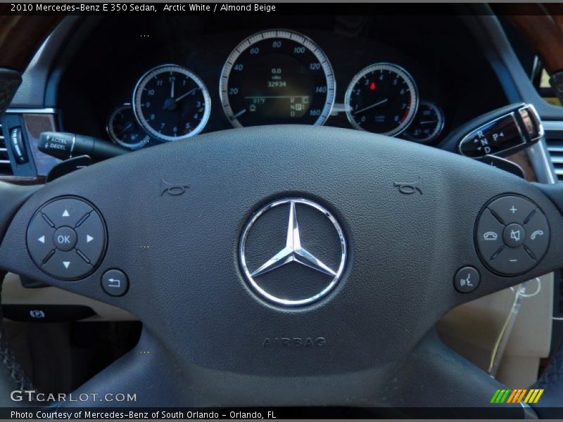 Arctic White / Almond Beige 2010 Mercedes-Benz E 350 Sedan