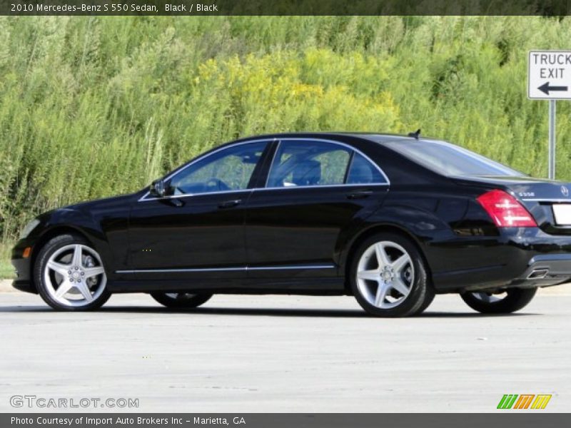 Black / Black 2010 Mercedes-Benz S 550 Sedan