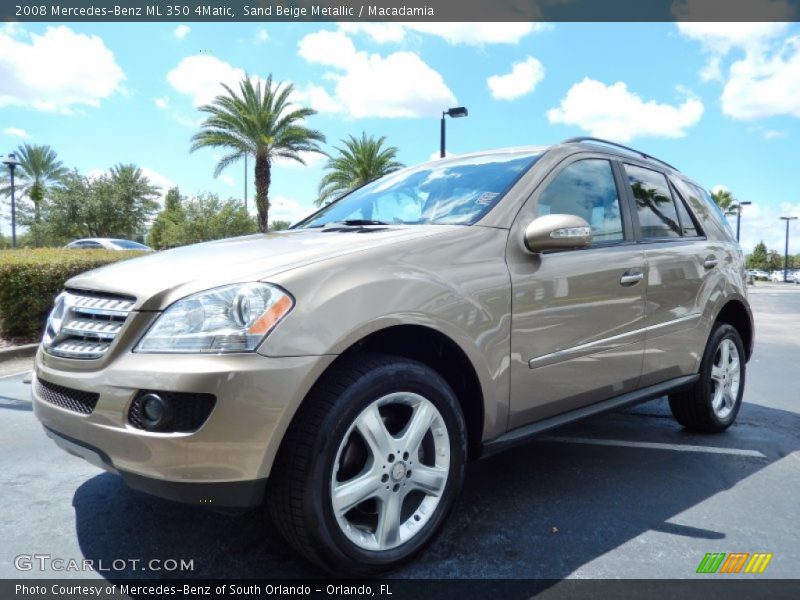 Sand Beige Metallic / Macadamia 2008 Mercedes-Benz ML 350 4Matic
